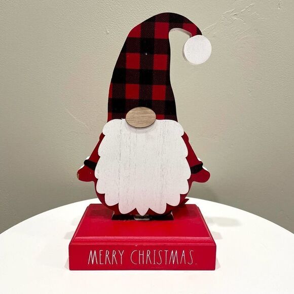 NWT Rae Dunn Santa Gnome Merry Christmas Decor - Picture 1 of 8